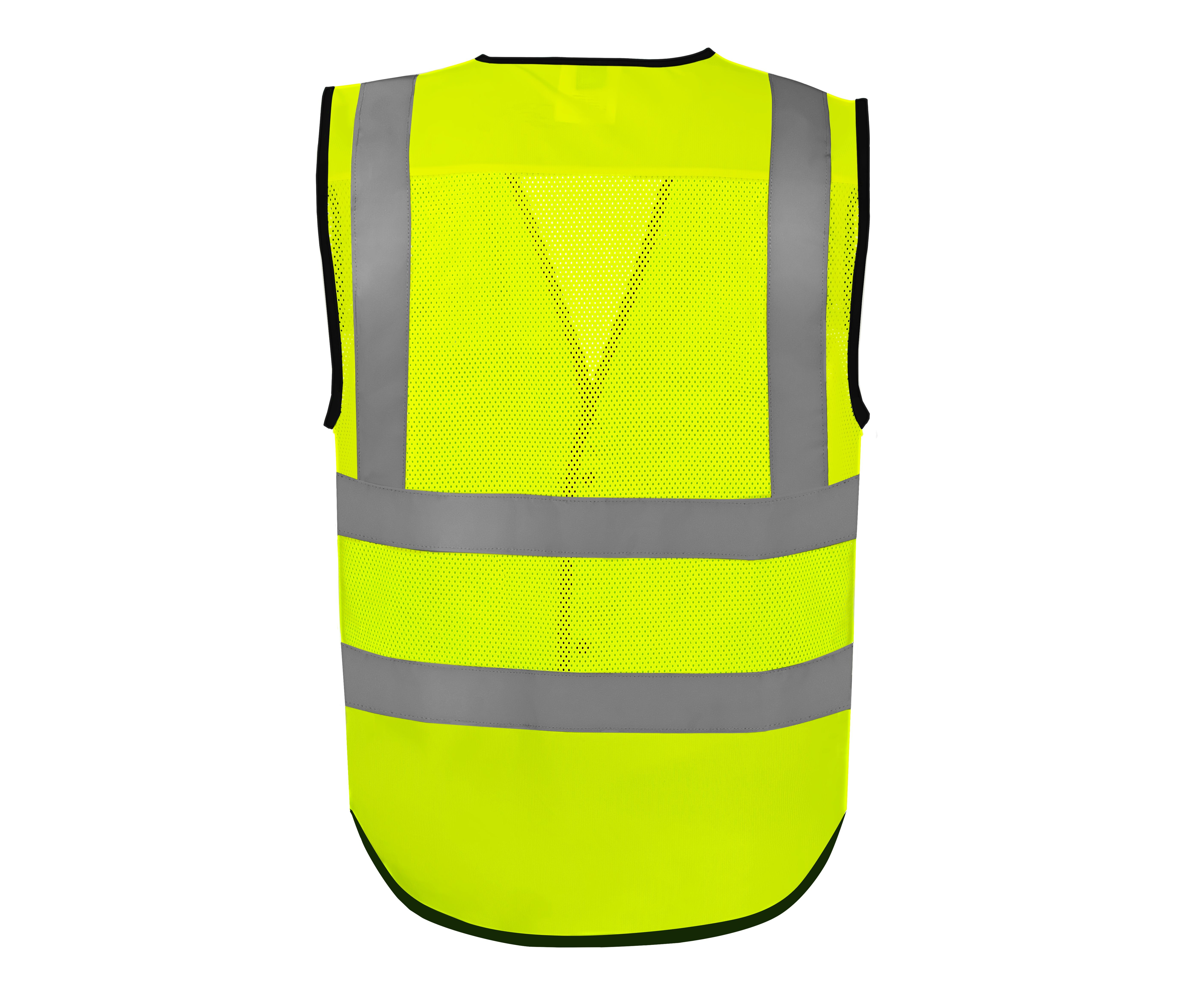 HI VIS SUPERIOR ECO OPEN MESH BUTTON WAISTCOAT